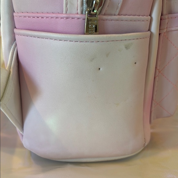 Loungefly Pink and White Mini Backpack with Bow-Firm price! - Picture 8 of 11
